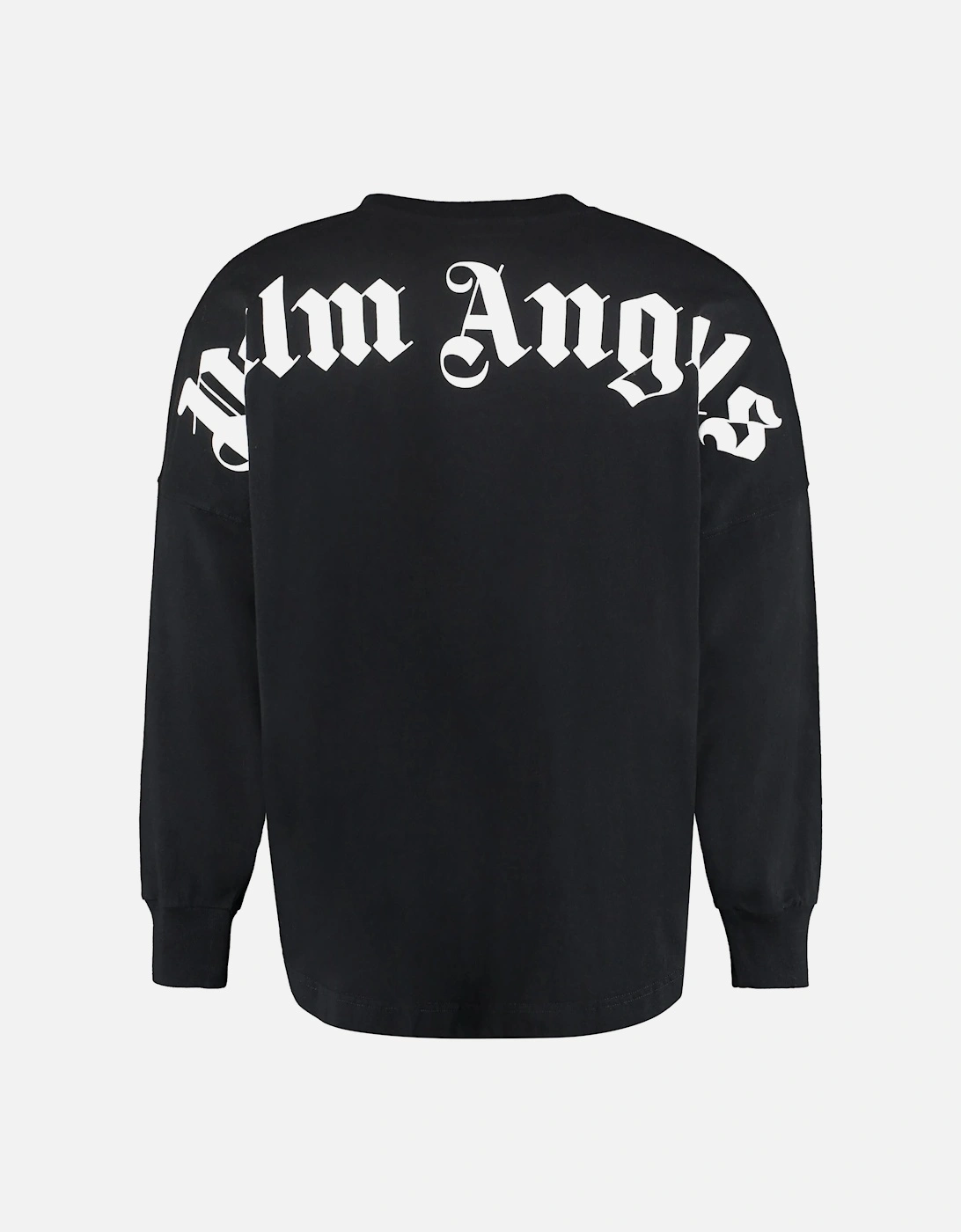 Classic Logo Print Long Sleeved T-Shirt in Black