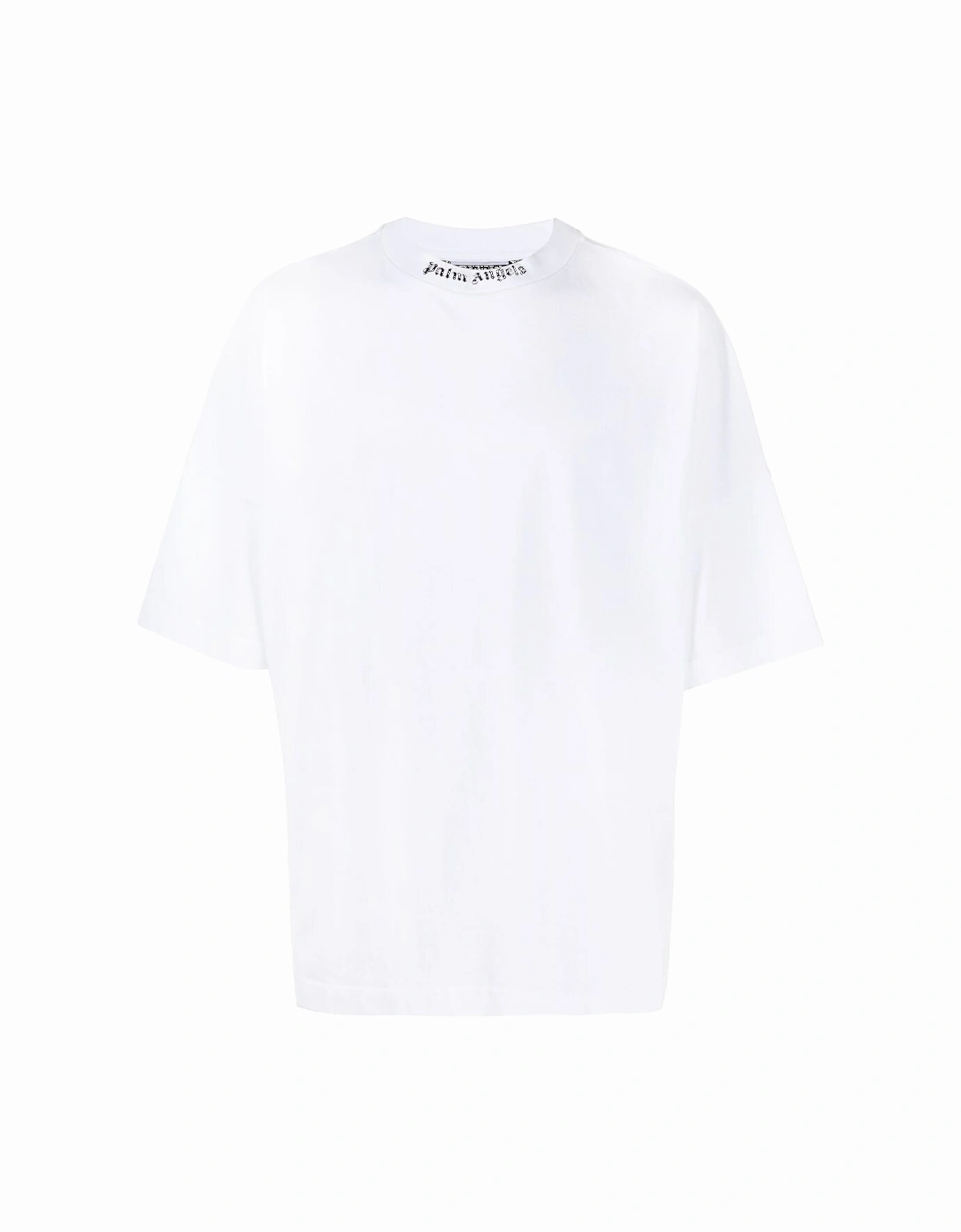 Oversized Mock Neck T-shirt in White, 5 of 4