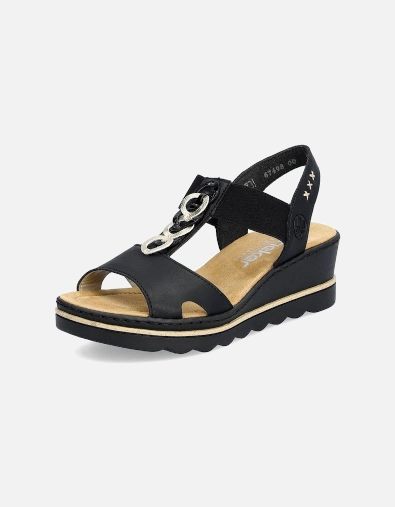 Womens sandal 67498-00  in black