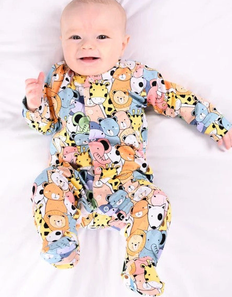 Bedtime Buddies cotton sleepsuit