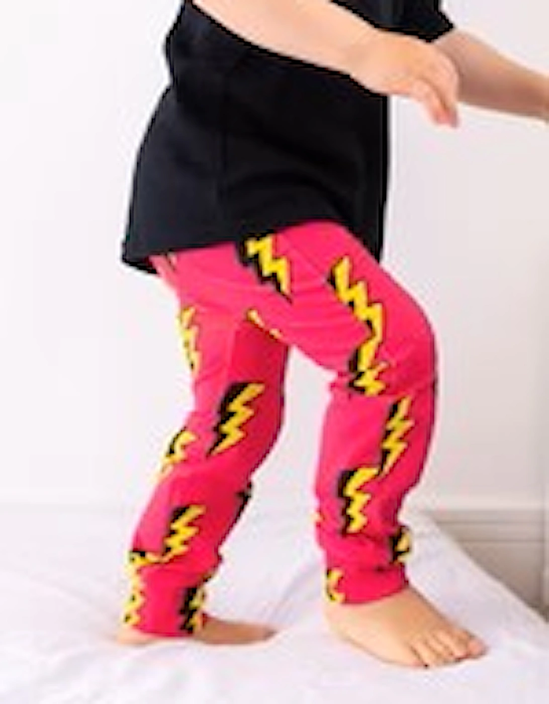 Pink Bolt Leggings, 5 of 4