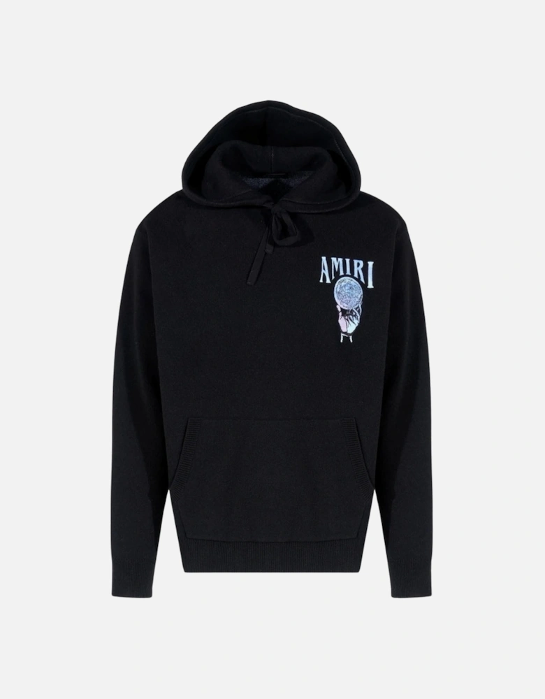 Crystal Ball Black Cashmere Hoodie