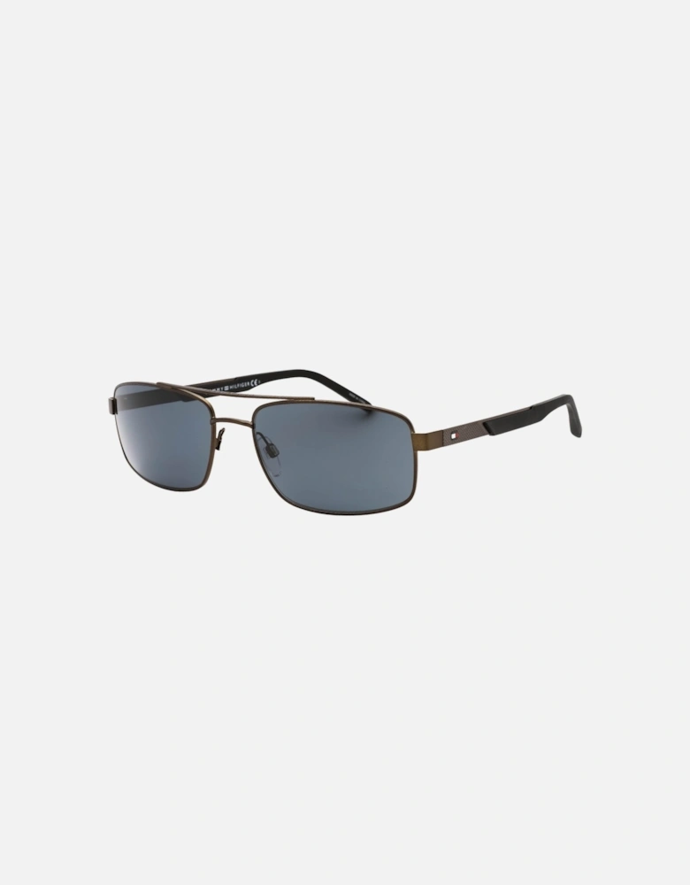 Tommy Hiliger Grey Lens Dark Ruthenium Black Sunglasses