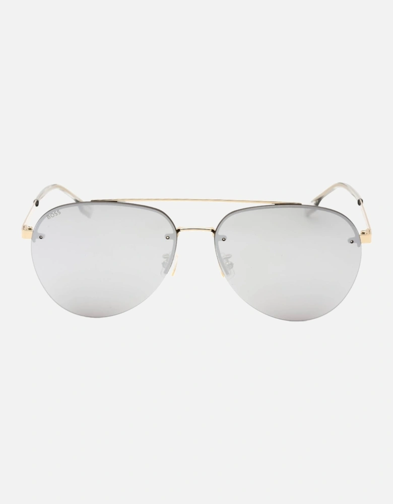 Silver Lens Gold Sunglasses