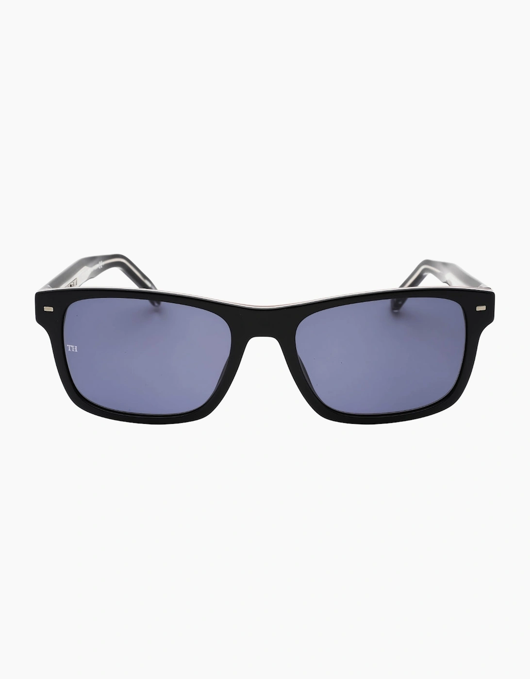 Men's Tommy Hiliger Blue Lens Black Sunglasses - Size: ONE size