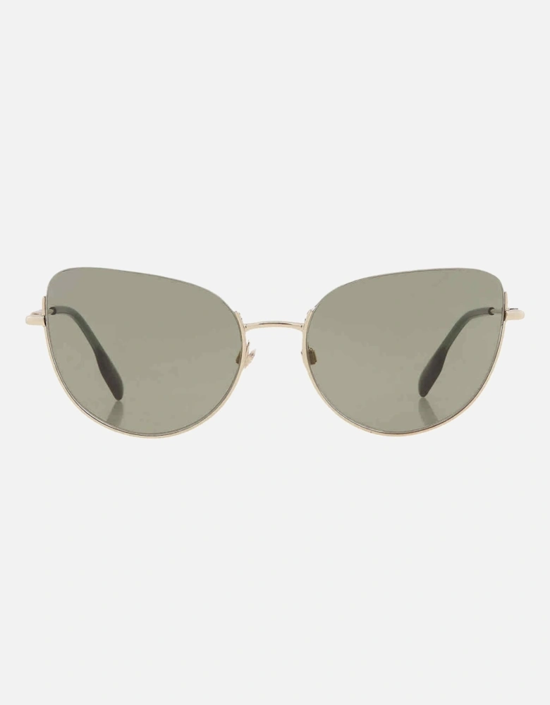 Harper Green Lens Gold Sunglasses