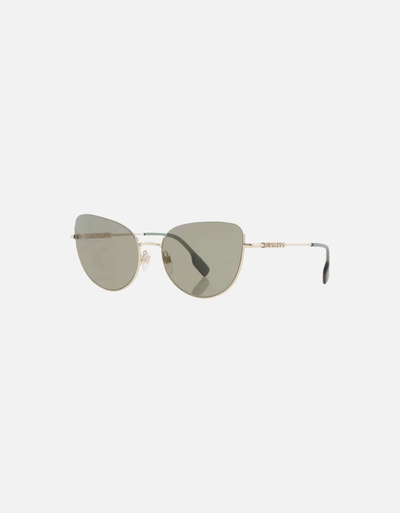 Harper Green Lens Gold Sunglasses