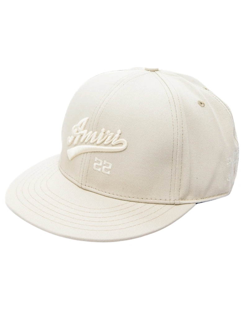 Baseball Design Tan Beige Fitted Hat