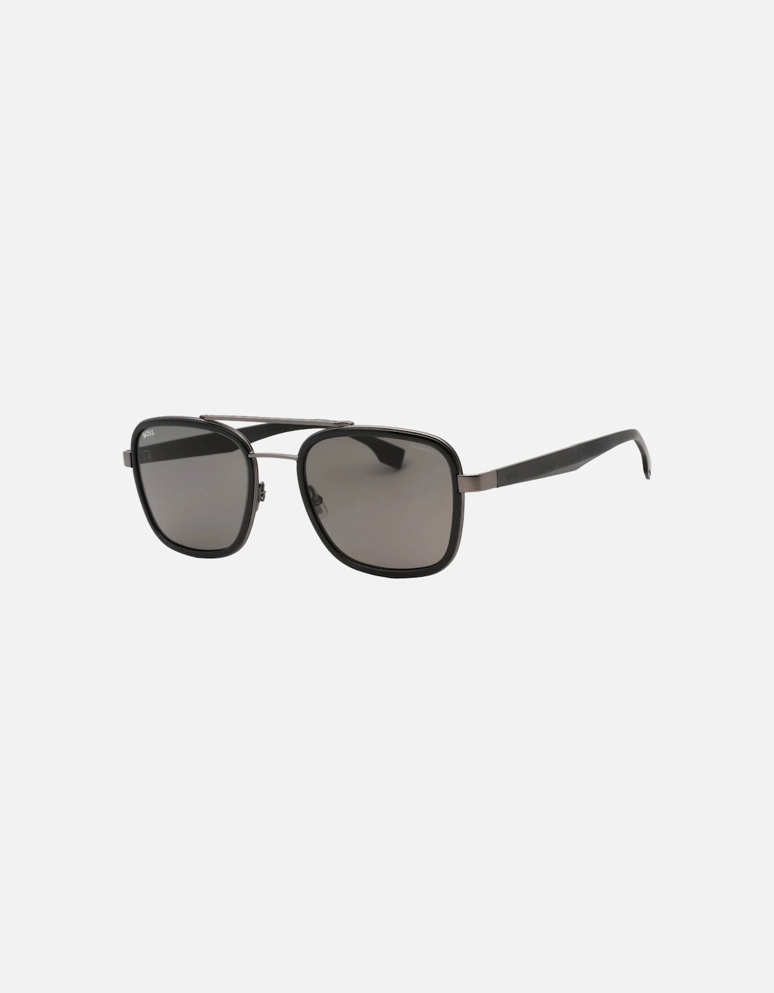 Grey Polarized Lens Dark Ruthenium Grey Sunglasses