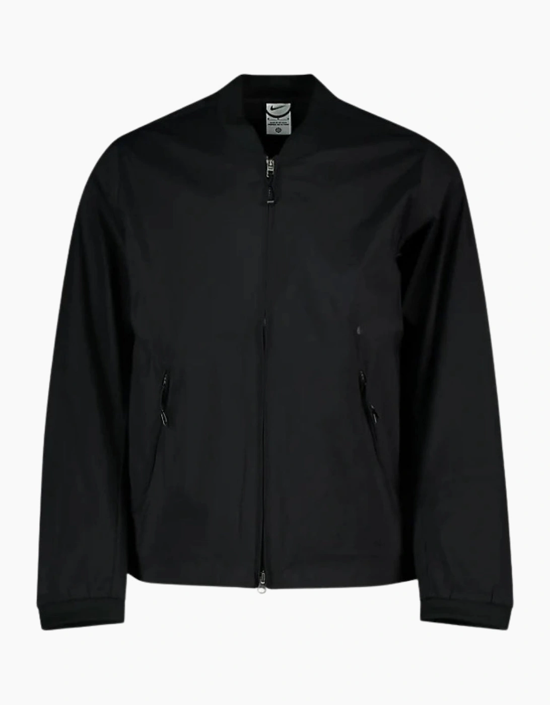 Men's Nike Plain Black Training Jacket - Black/Black/Black - Size: 38/Regular