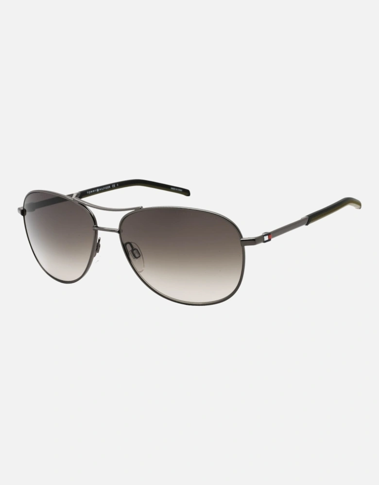 Brown SF Lens Dark Silver Sunglasses