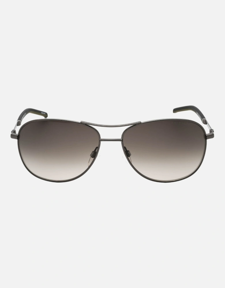 Brown SF Lens Dark Silver Sunglasses