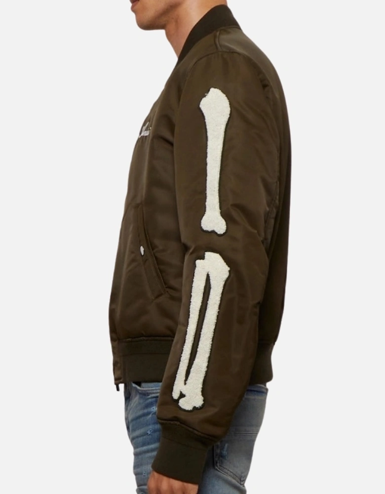 Bones Design Green Bomber Jacket