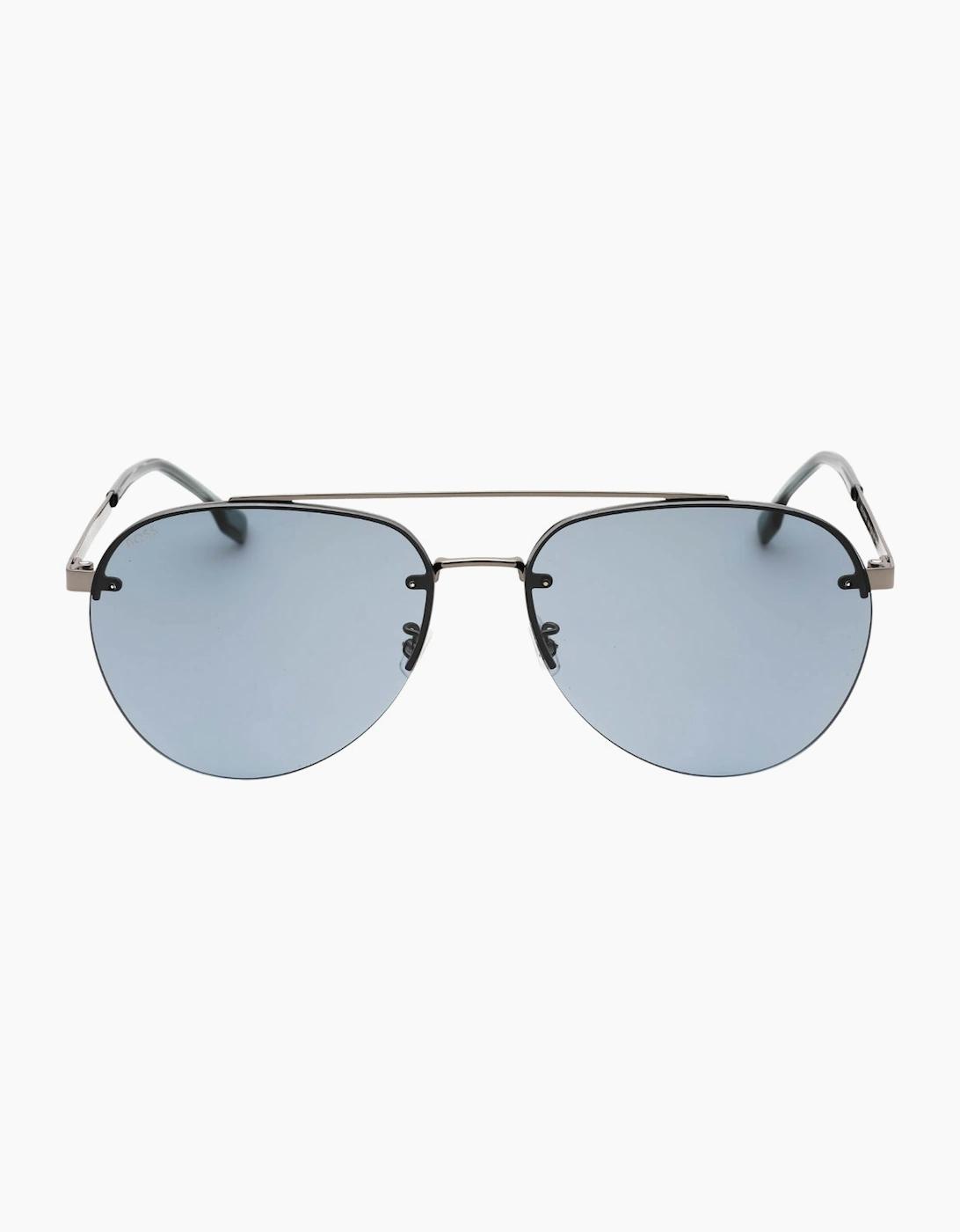 Hugo Boss Men's Grey/Dark Lens Ruthenium Sunglasses - Size: One Size