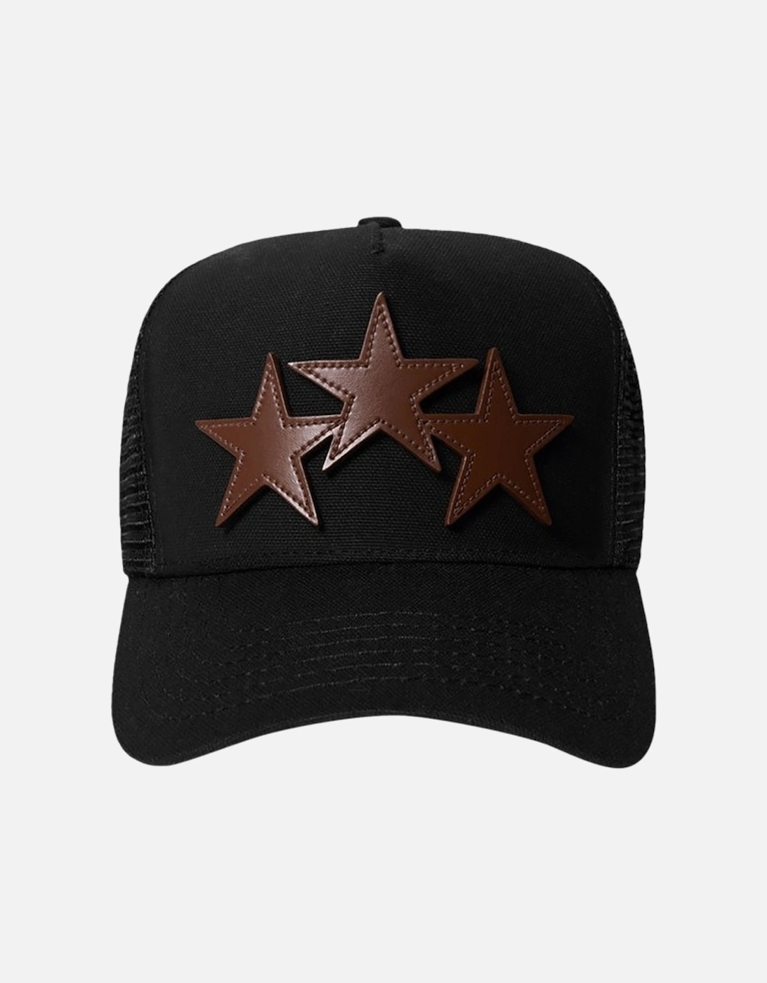 Three Star Black Trucker Hat, 3 of 2