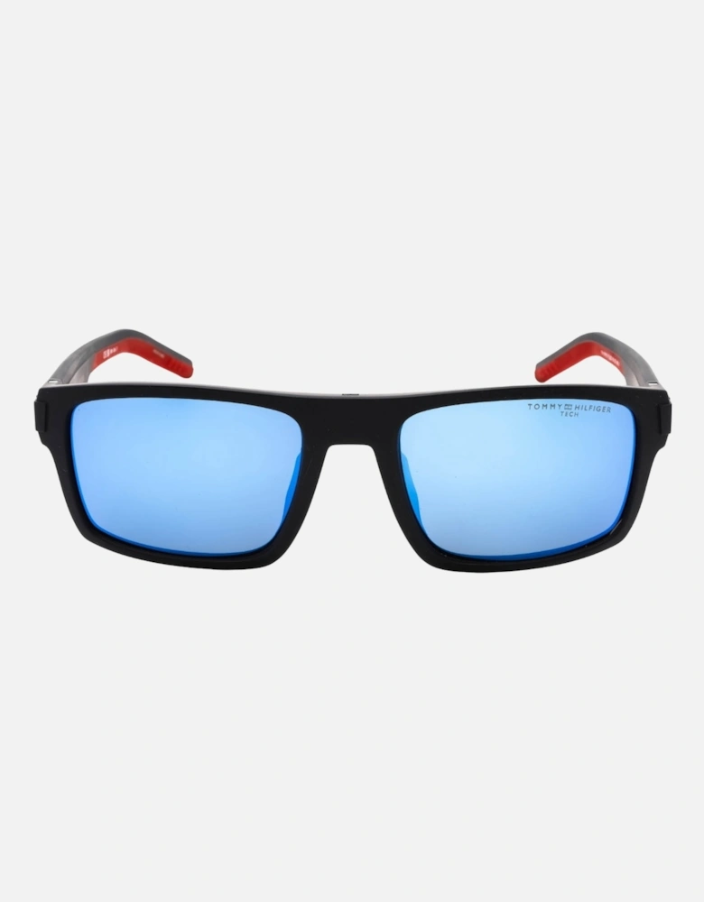 Tommy Hiliger Blue ML HC Lens Matte Blue Sunglasses