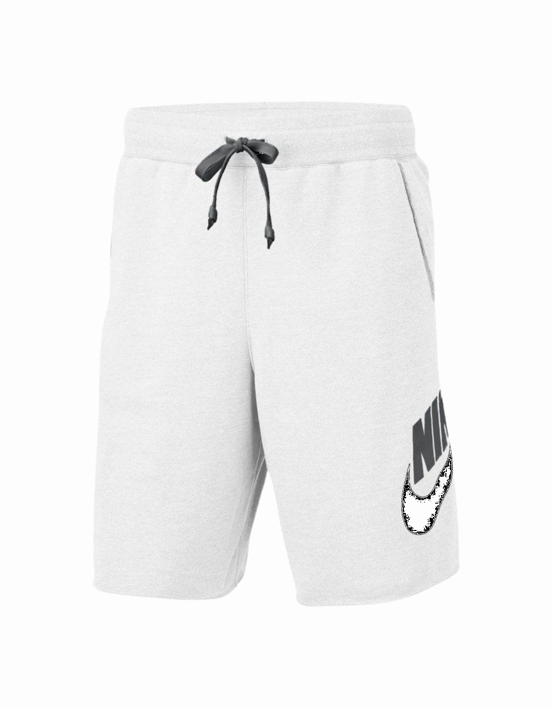 Large Swoosh Logo White Sweat Shorts, 4 of 3