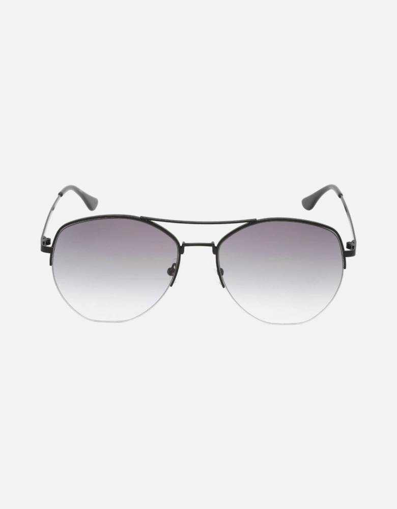 Grey Gradient Lensed Black Sunglasses