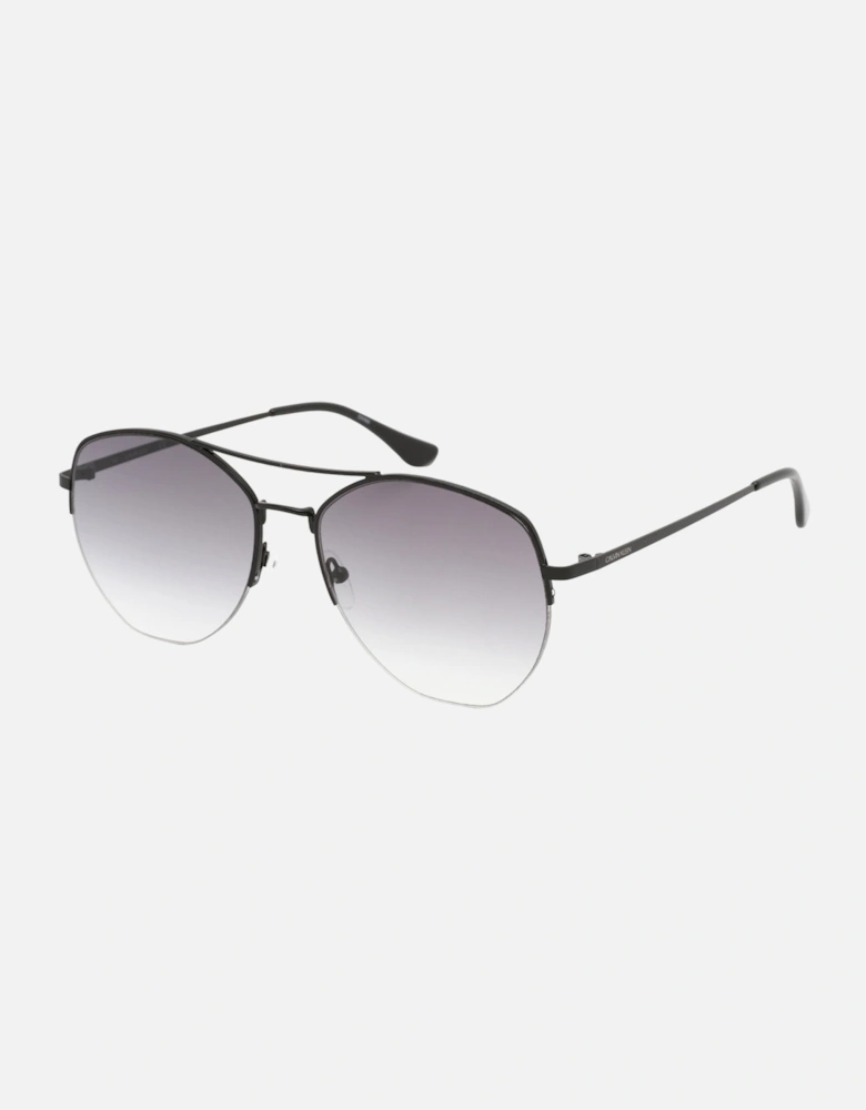 Grey Gradient Lensed Black Sunglasses