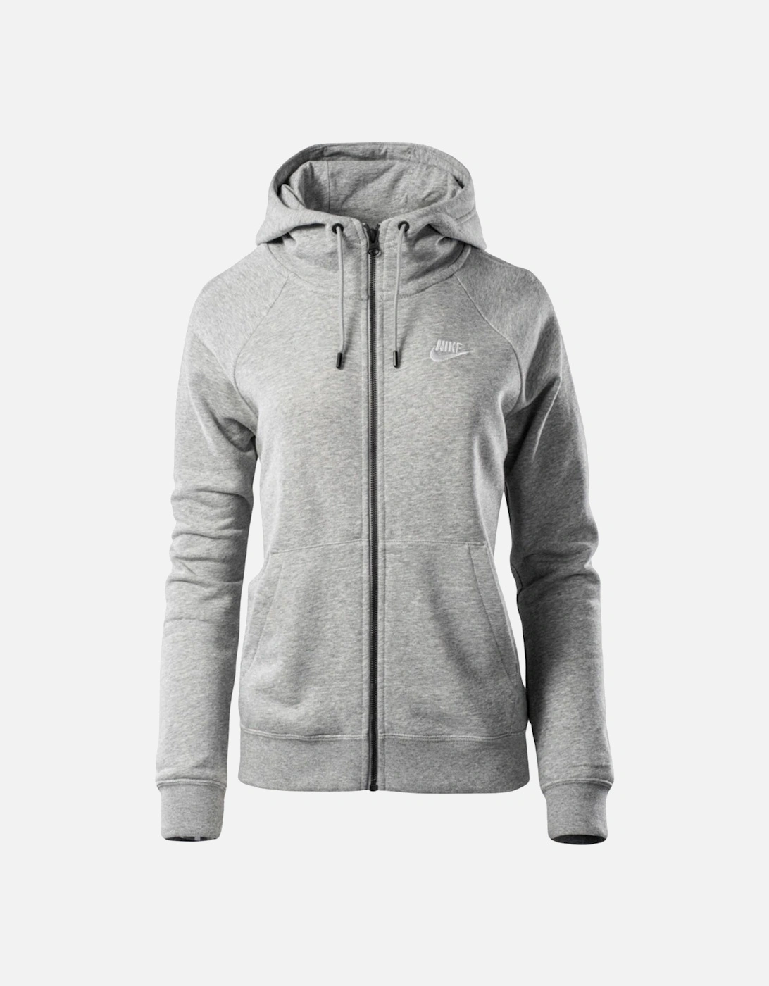 Swoosh Logo Hooded Grey Zip-Up Hoodie, 4 of 3