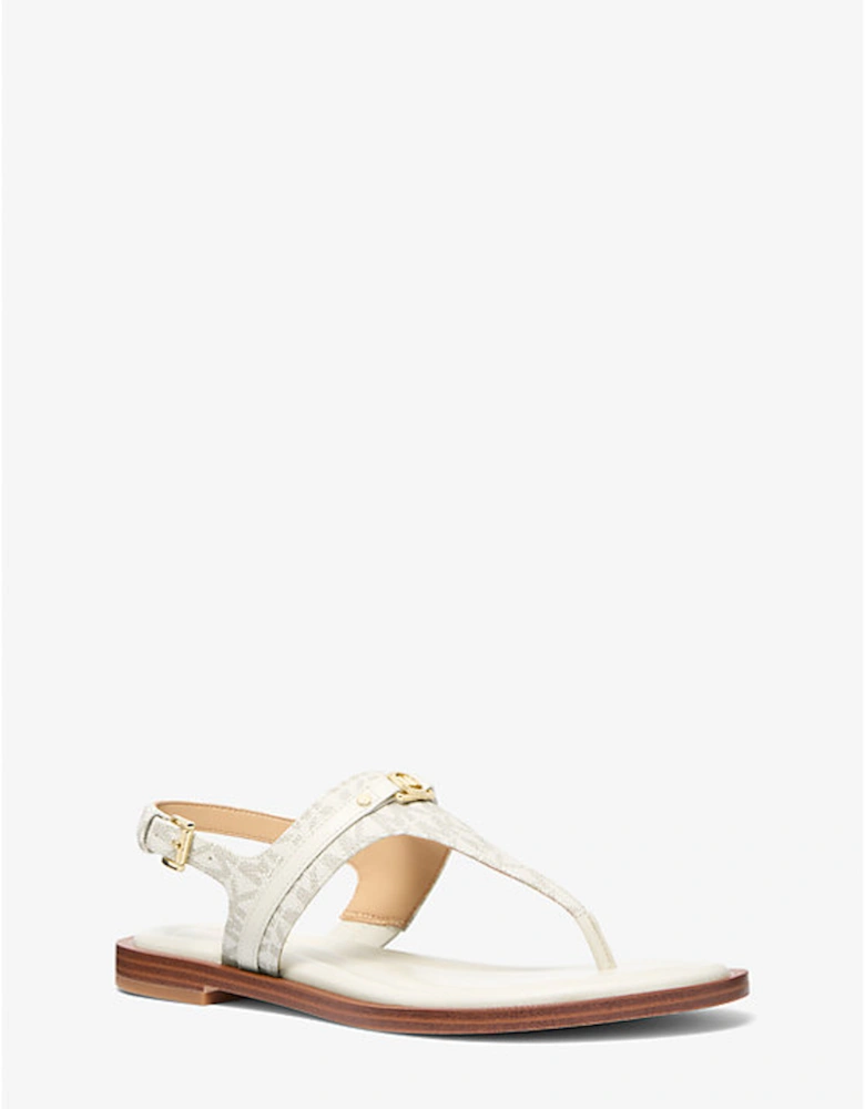 Mandy Signature Logo T-Strap Sandal