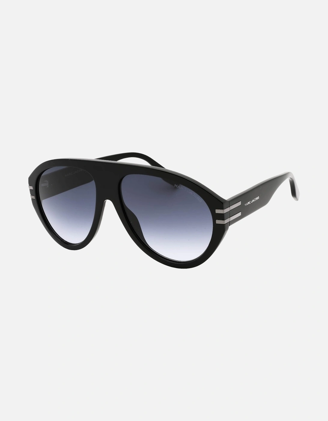 Large Oval Black Sunglasses