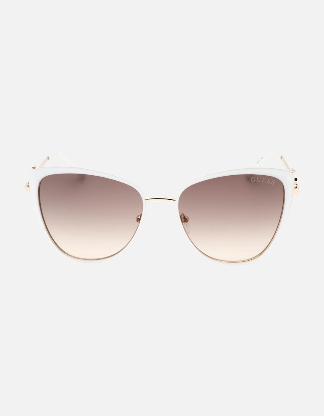 White Outlined Frame Rose Gold Sunglasses, 3 of 2