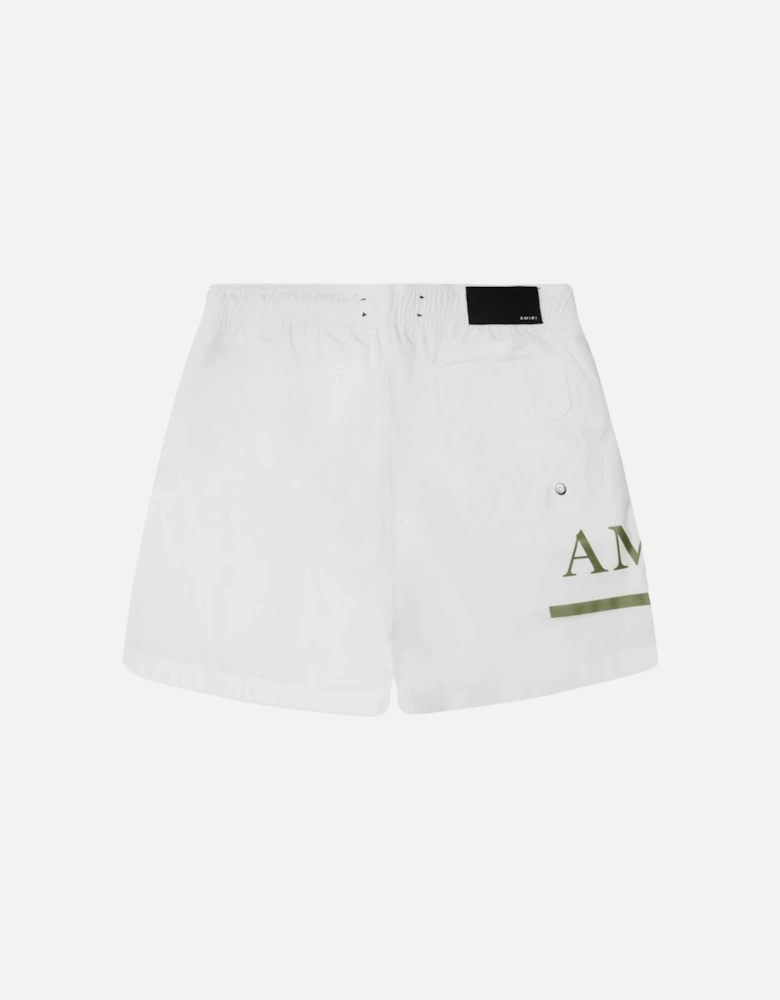 MA Bar White Swim Shorts