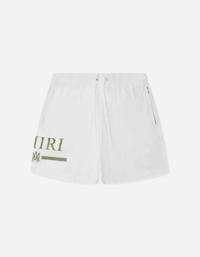 MA Bar White Swim Shorts