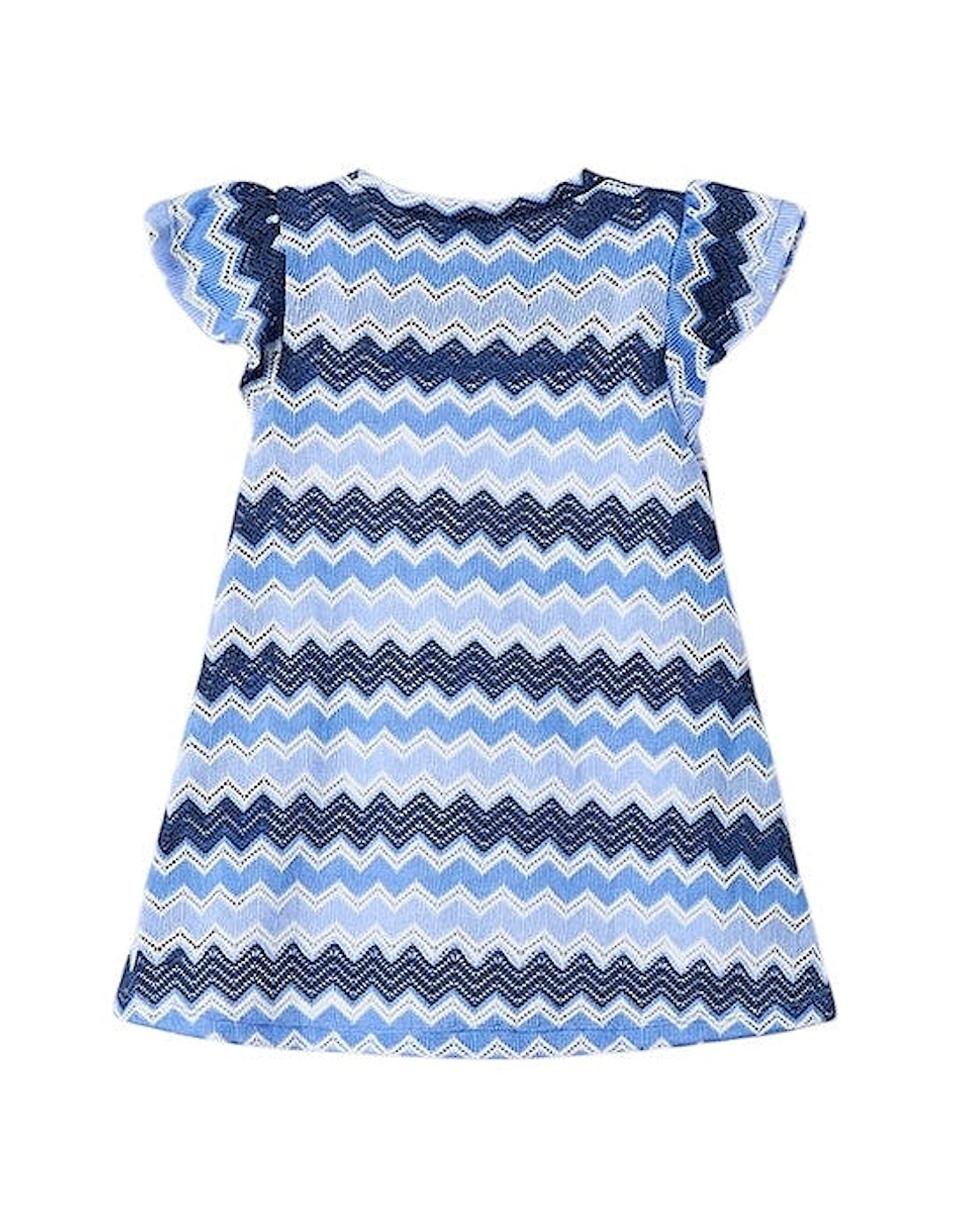 Girls Blue Zig Zag Dress