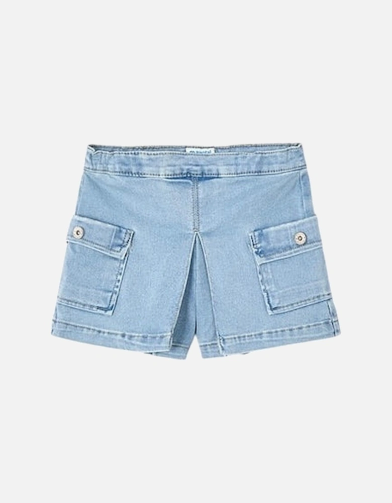 Girls Blue Denim Shorts