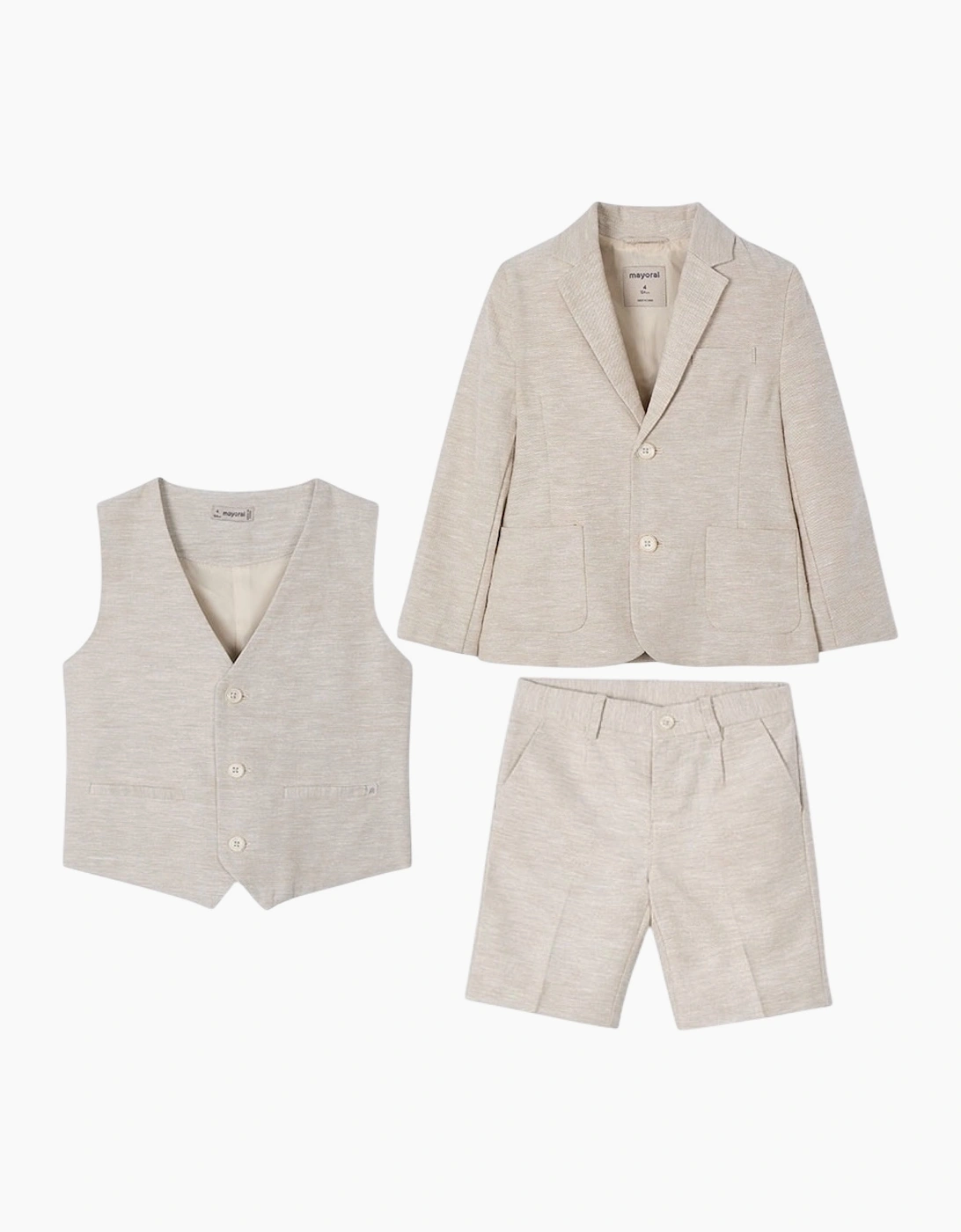 Mayoral Boy's Boys Linen Occasion Blazer Short Set - Size: 7 years