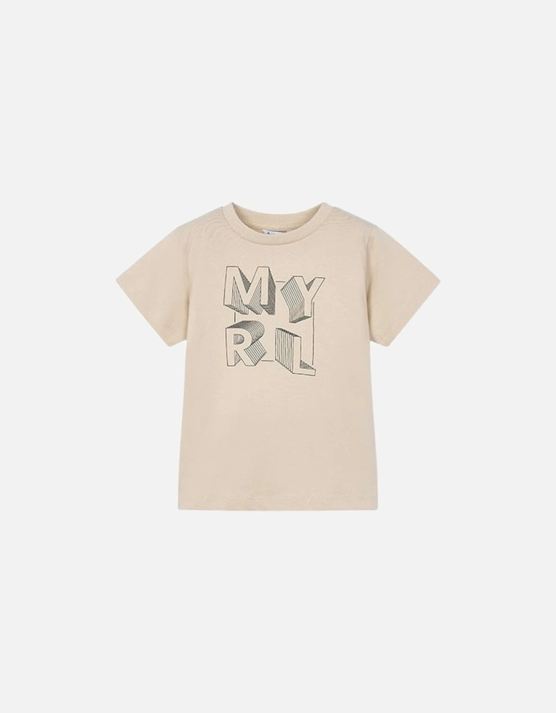 Boys Beige T-Shirt