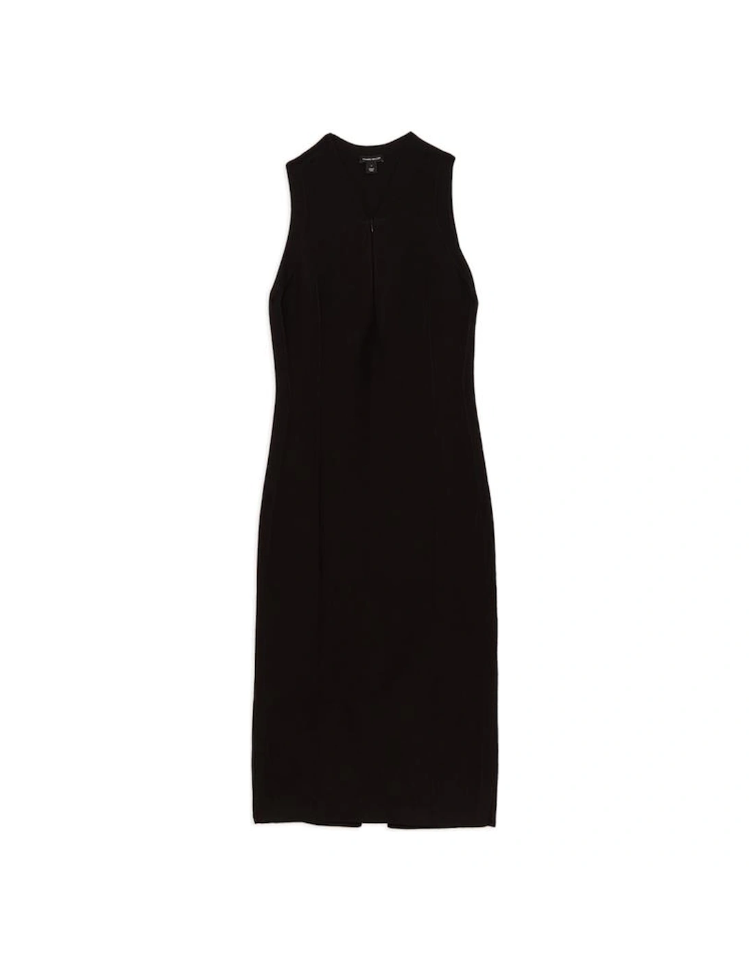 Zip Up Knitted Sleeveless Dress