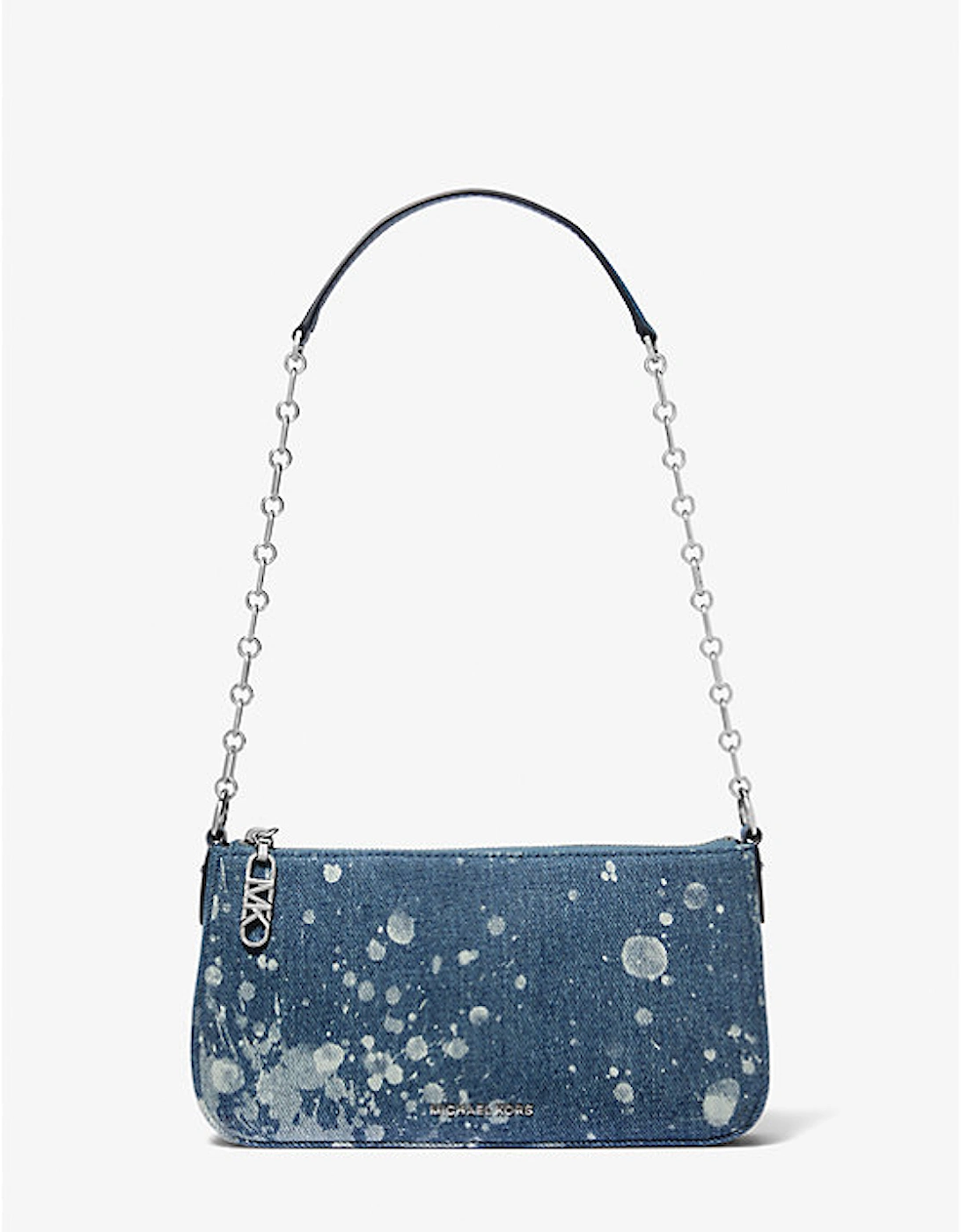 Empire Medium Splattered Denim Chain-Link Pochette, 2 of 1