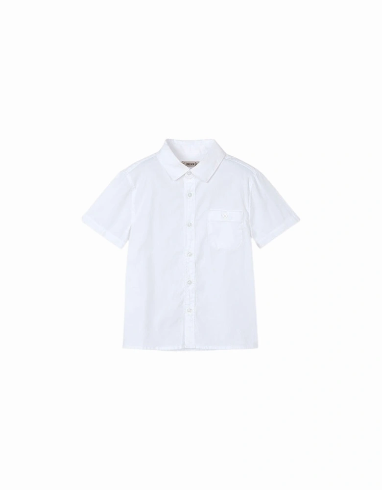 Boys White Occasion Shirt