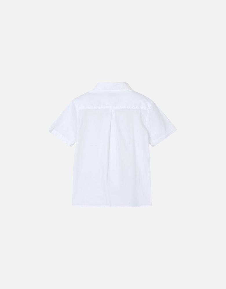 Boys White Occasion Shirt