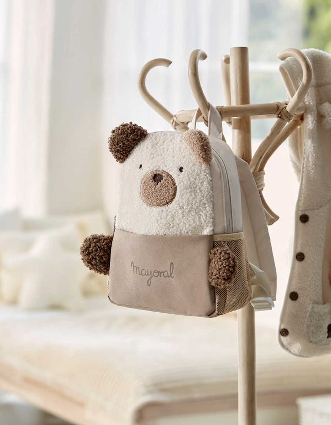 Beige Bear Backpack