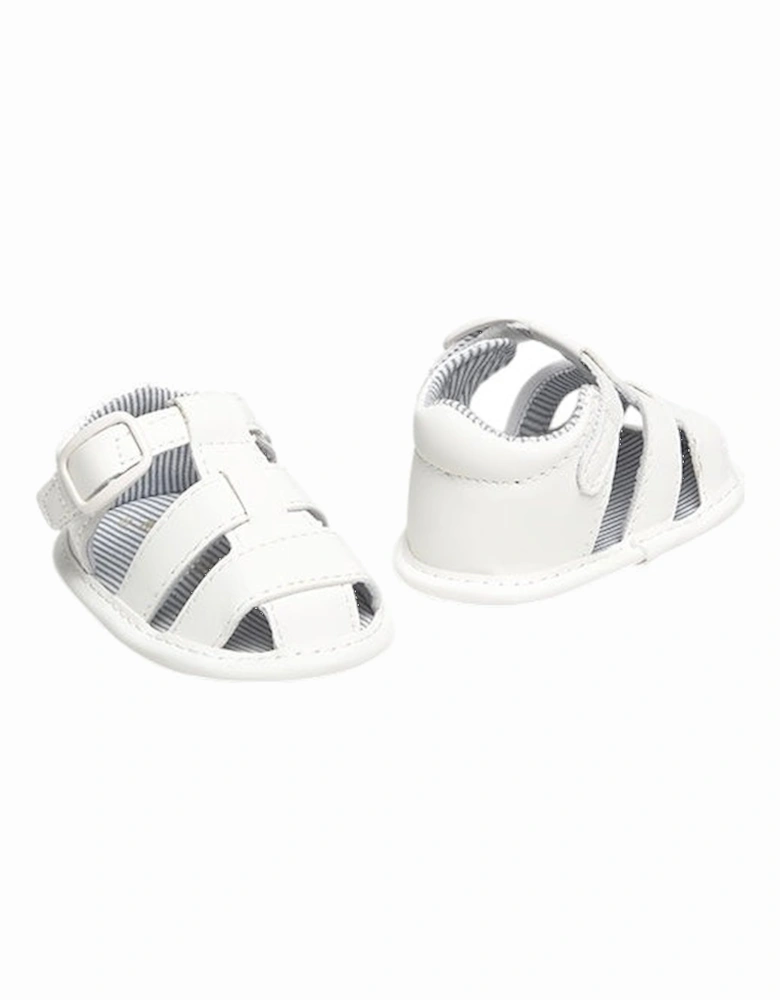 Boys White Soft Sole Sandals