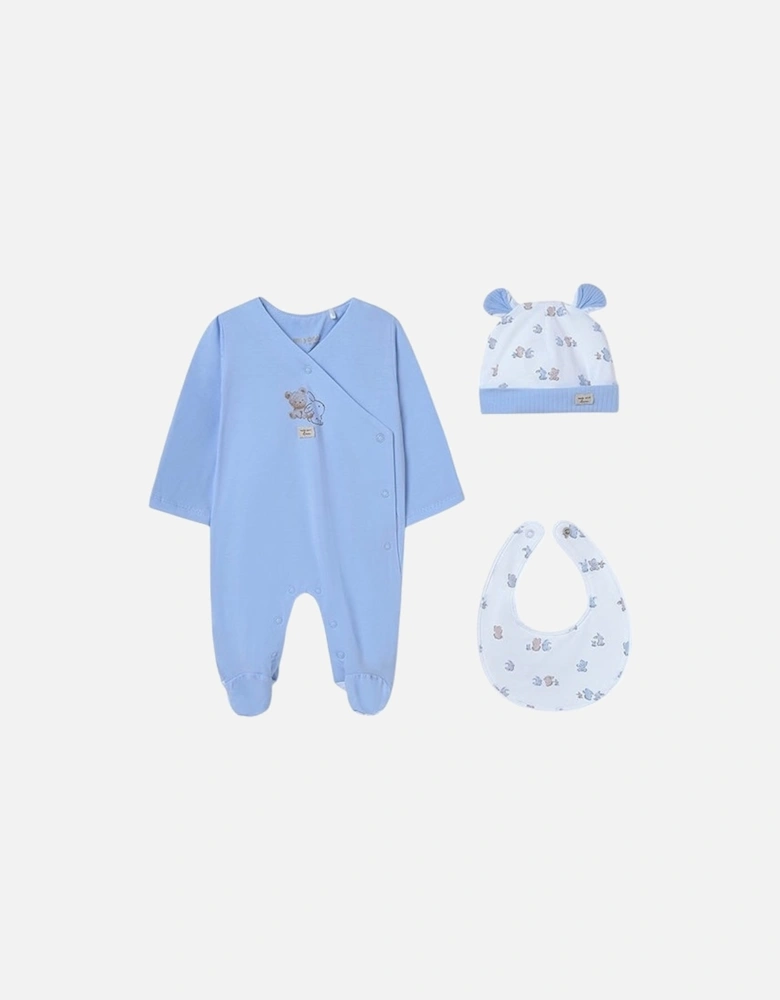 Boys Blue Babygrow Gift Set