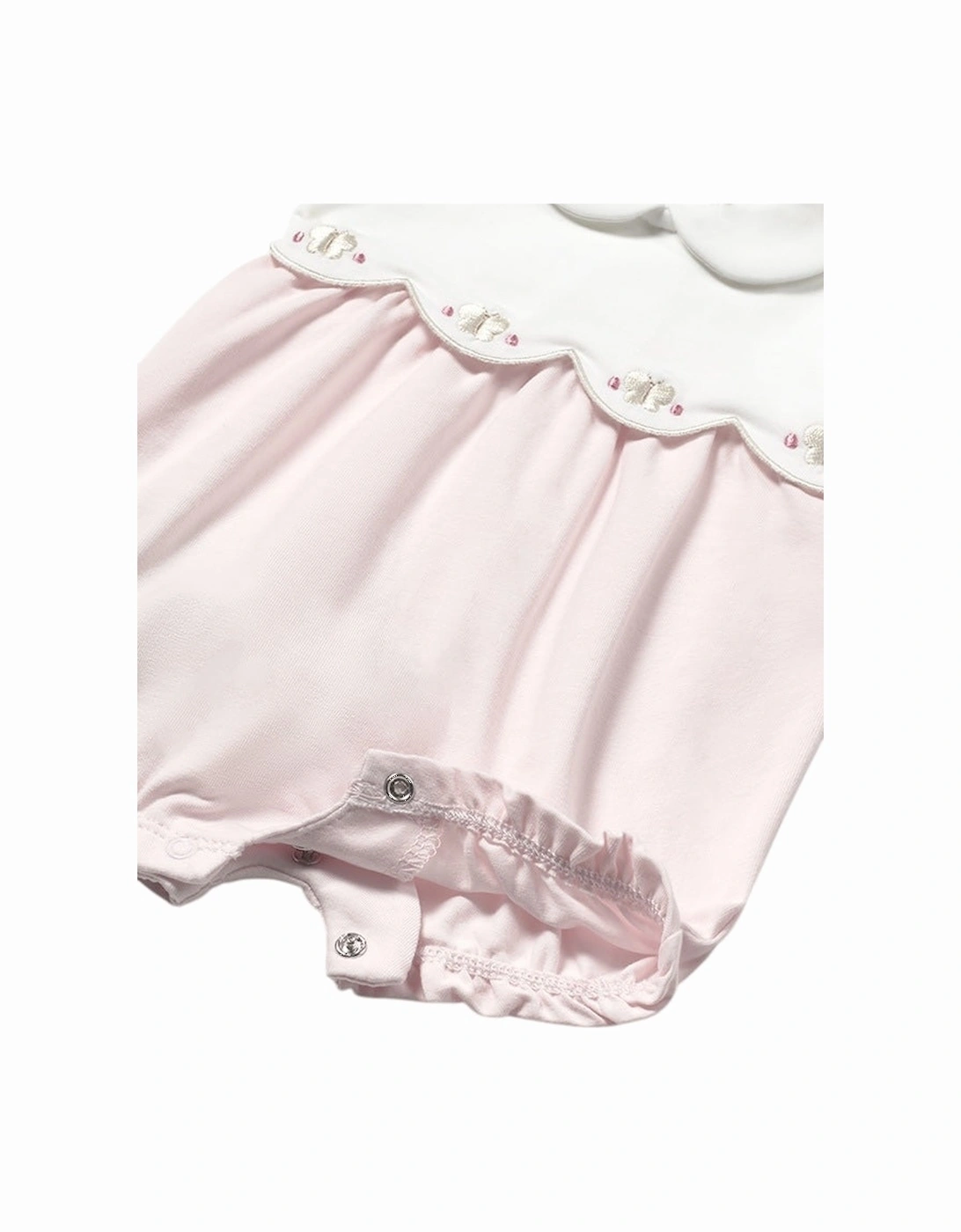 Girls Pink Bow 2 Pack Romper