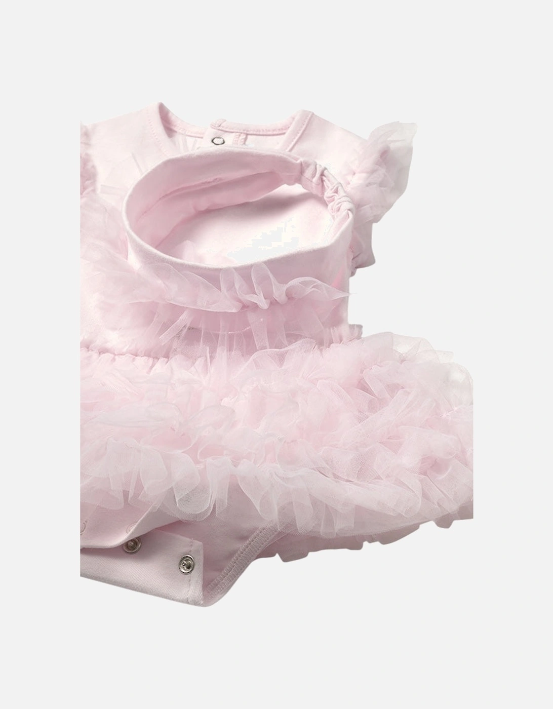 Girls Pink Tutu Romper Set