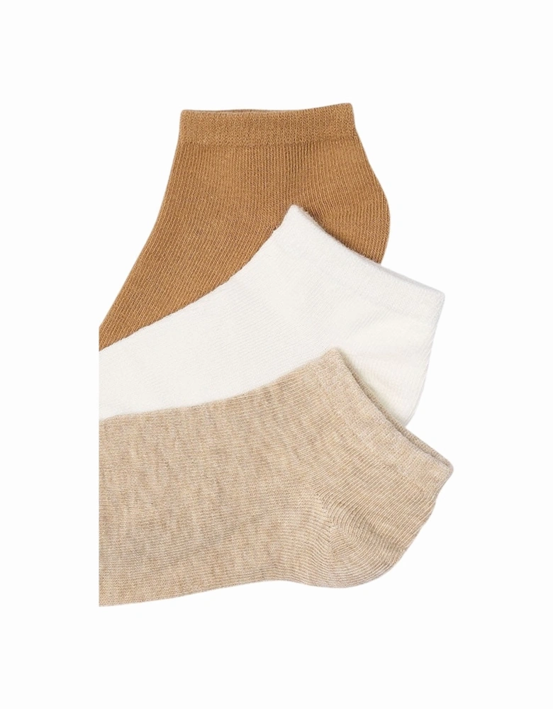 Boys Neutral 3 Pack Ankle Socks