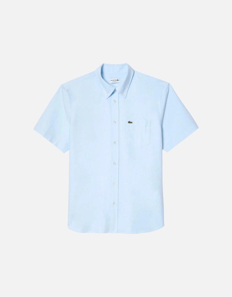 Regular Fit SS Oxford Shirt - White/Blue