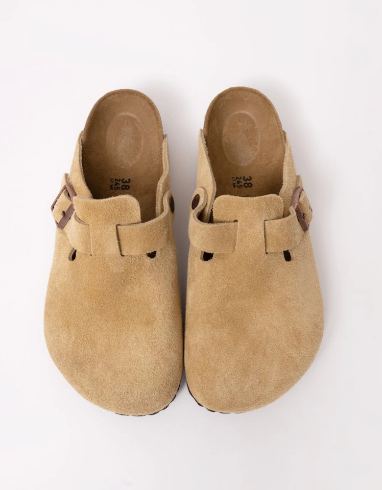 Suede Leather Womens Clogs