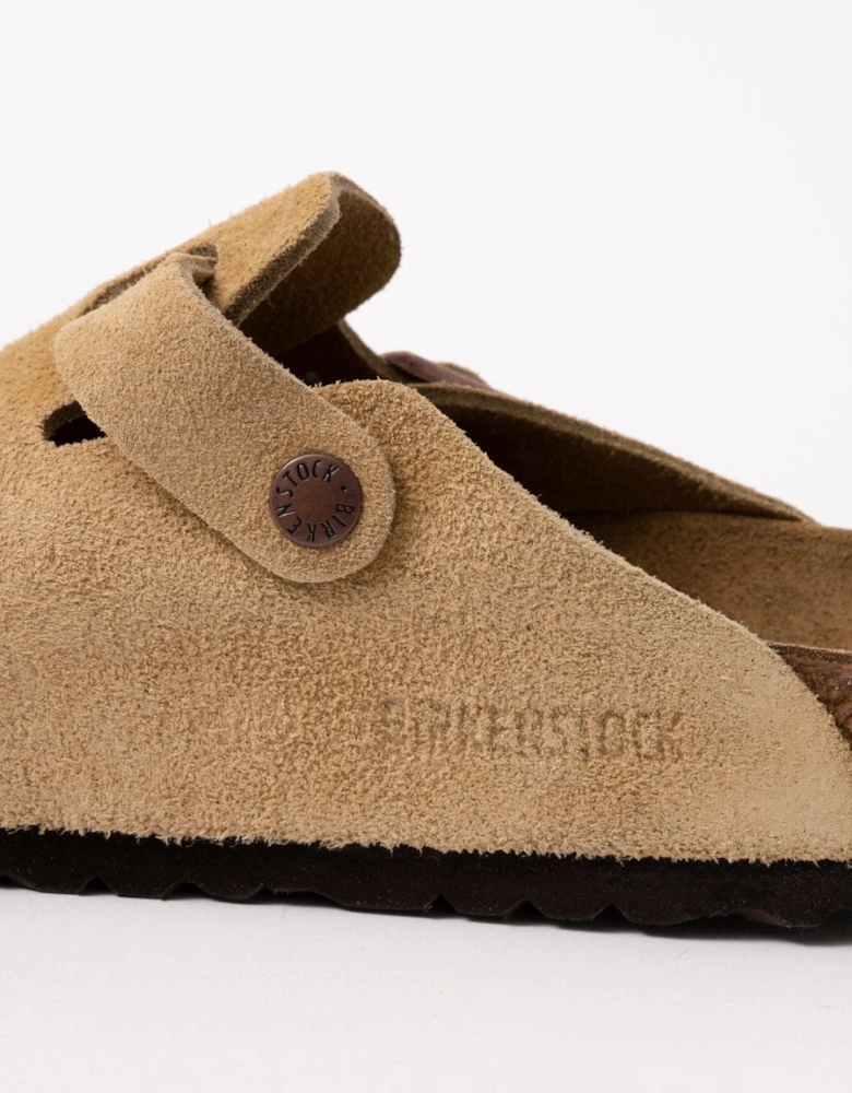 Suede Leather Womens Clogs