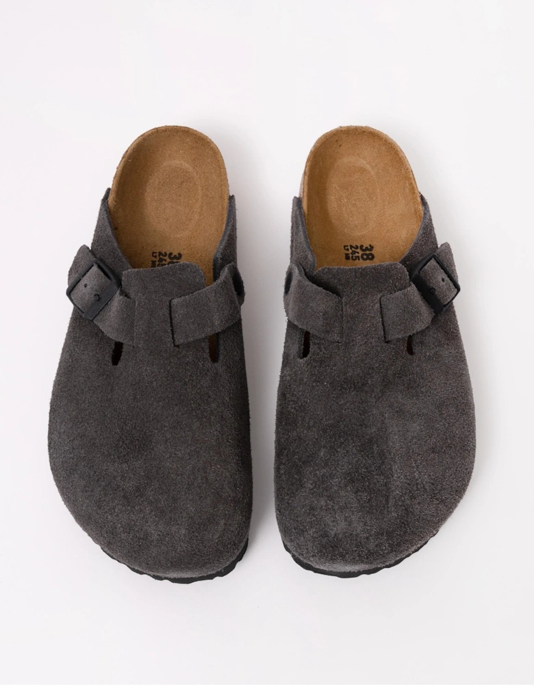 Suede Leather Womens Clogs