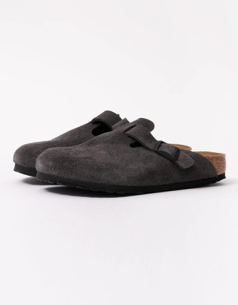 Suede Leather Womens Clogs