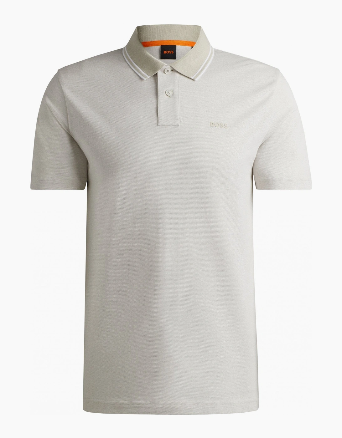 Hugo Boss Men's Cream Beige Peoxford Polo Shirt - Size: 38