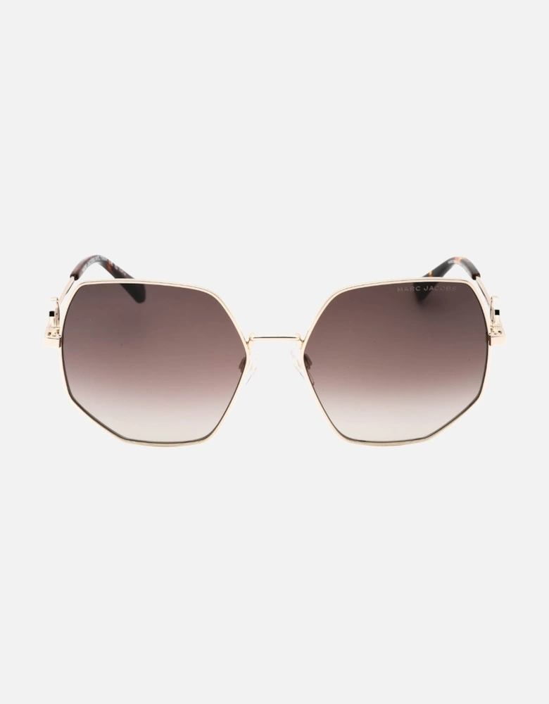 Havana Leg Ends Gold Sunglasses